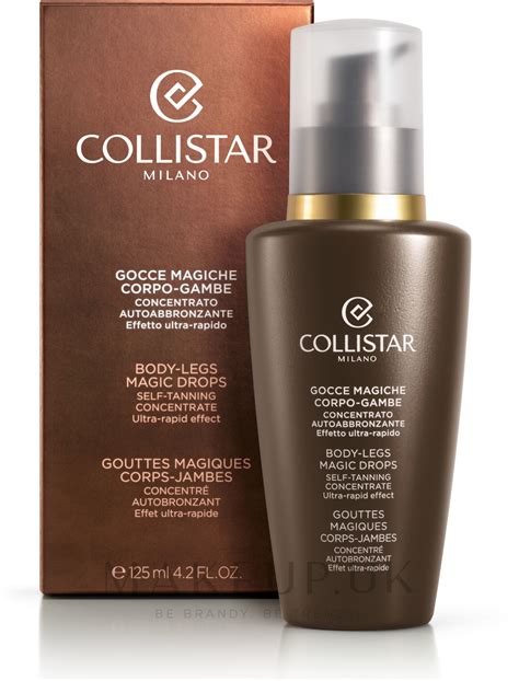 collistar sun tan products.